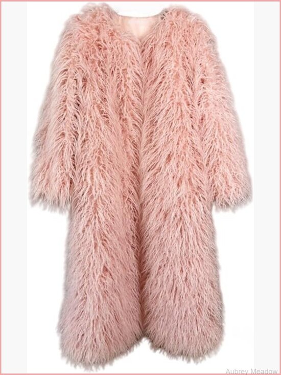 Jackets & Blazers - Shaggy Faux Fur Maxi Overcoat, Fluffy Long Cardigan Jacket